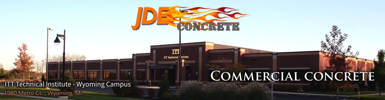 jde concrete ITT technical institute project after completion