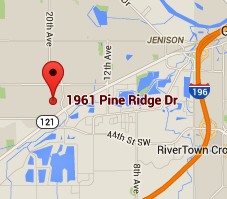 google map of jde concrete jenison location